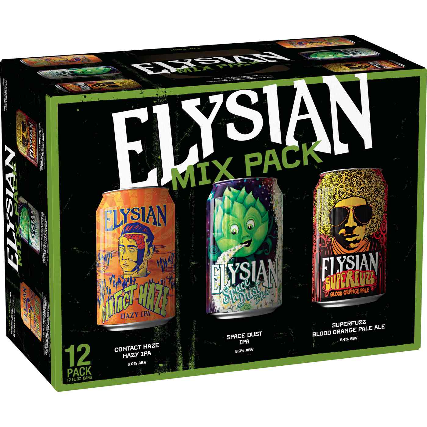 Elysian IPA Beer Mixed Variety Pack 12 oz Cans; image 1 of 2