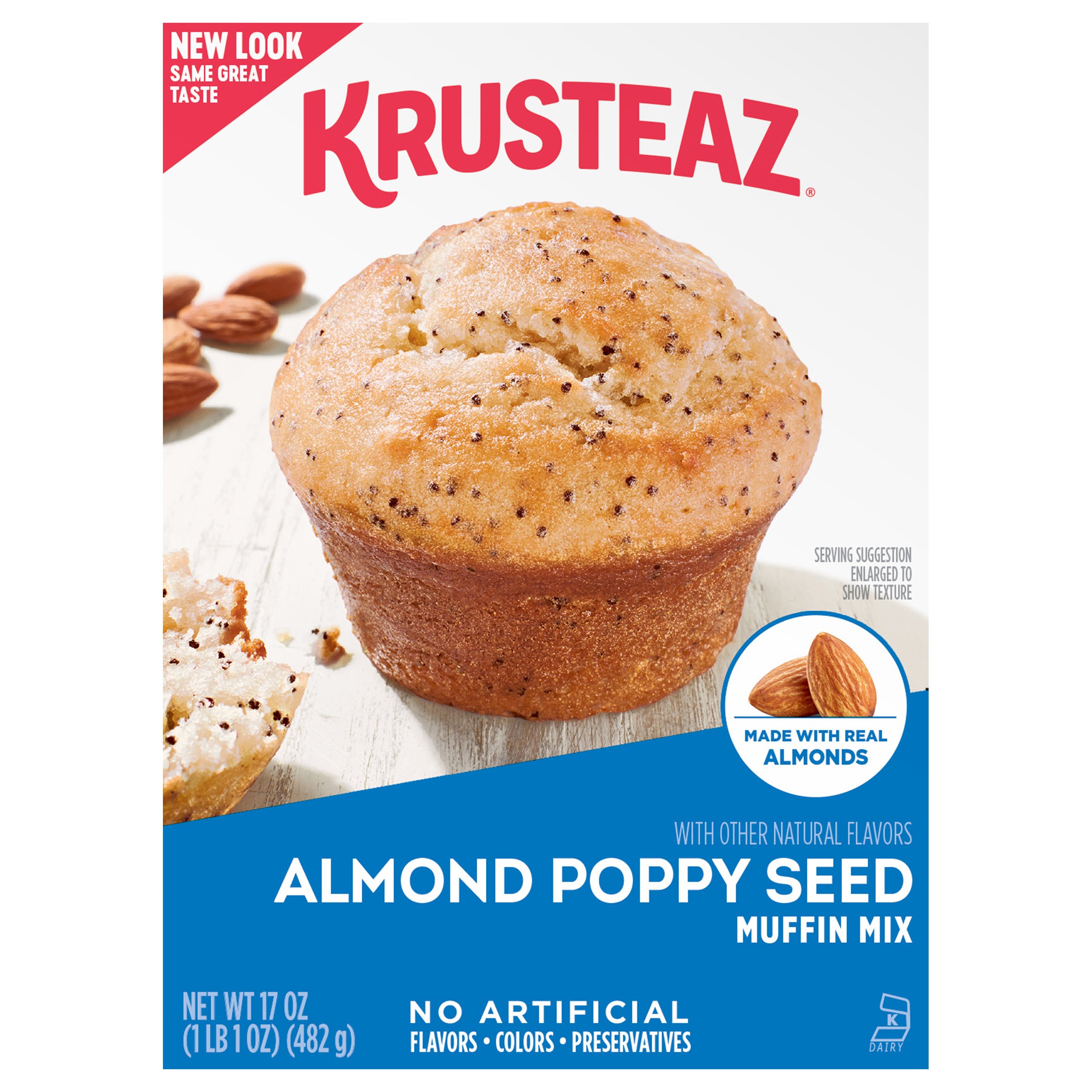 Krusteaz Almond Poppy Seed Muffin Mix, 17 oz
