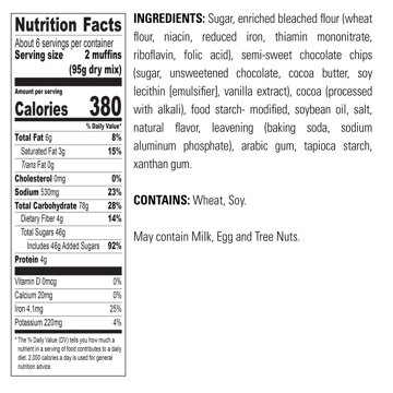 Krusteaz Double Chocolate Muffin Mix, 20 oz