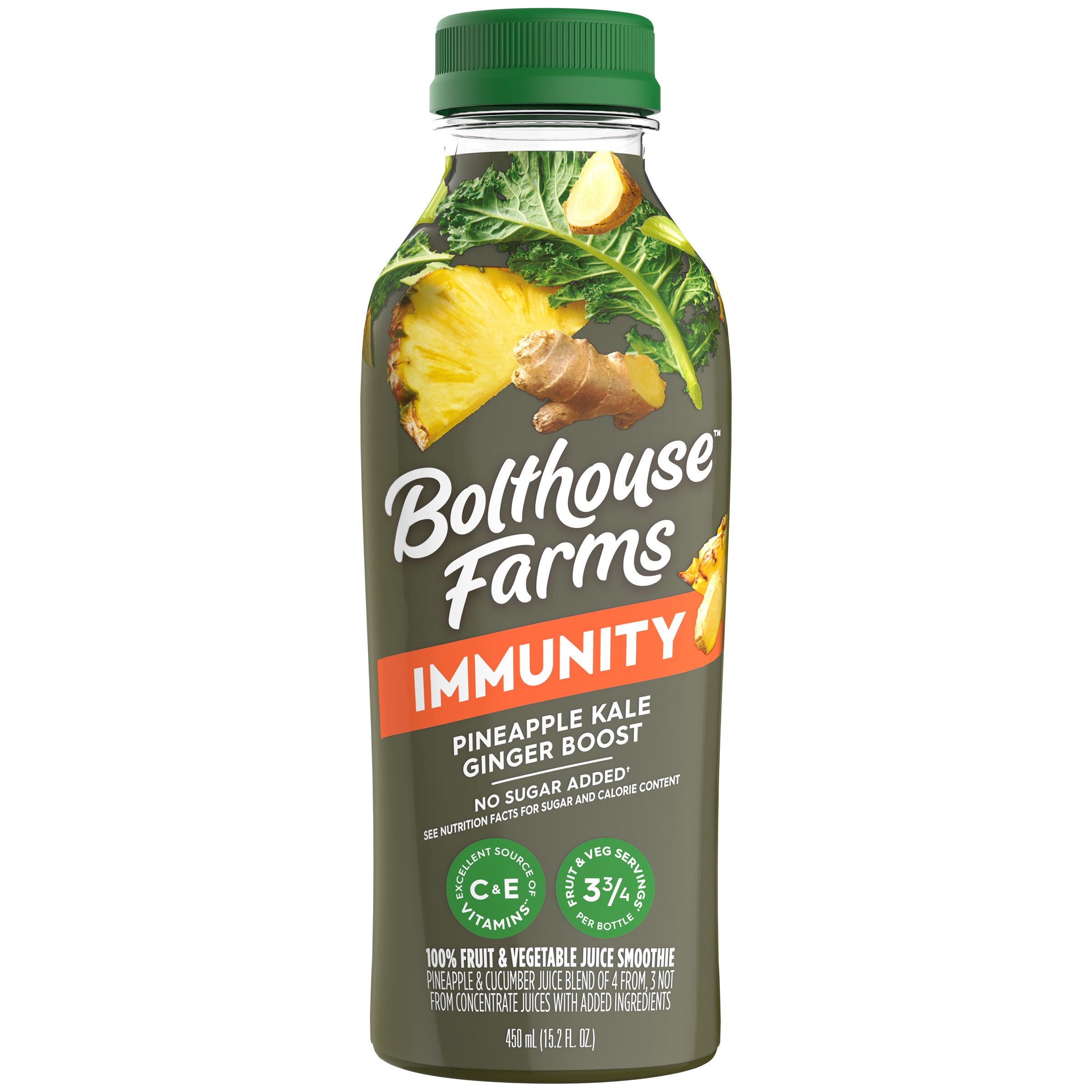 Bolthouse Farms Pineapple Kale Ginger Immunity Boost Juice Smoothie Shop Juice at H E B