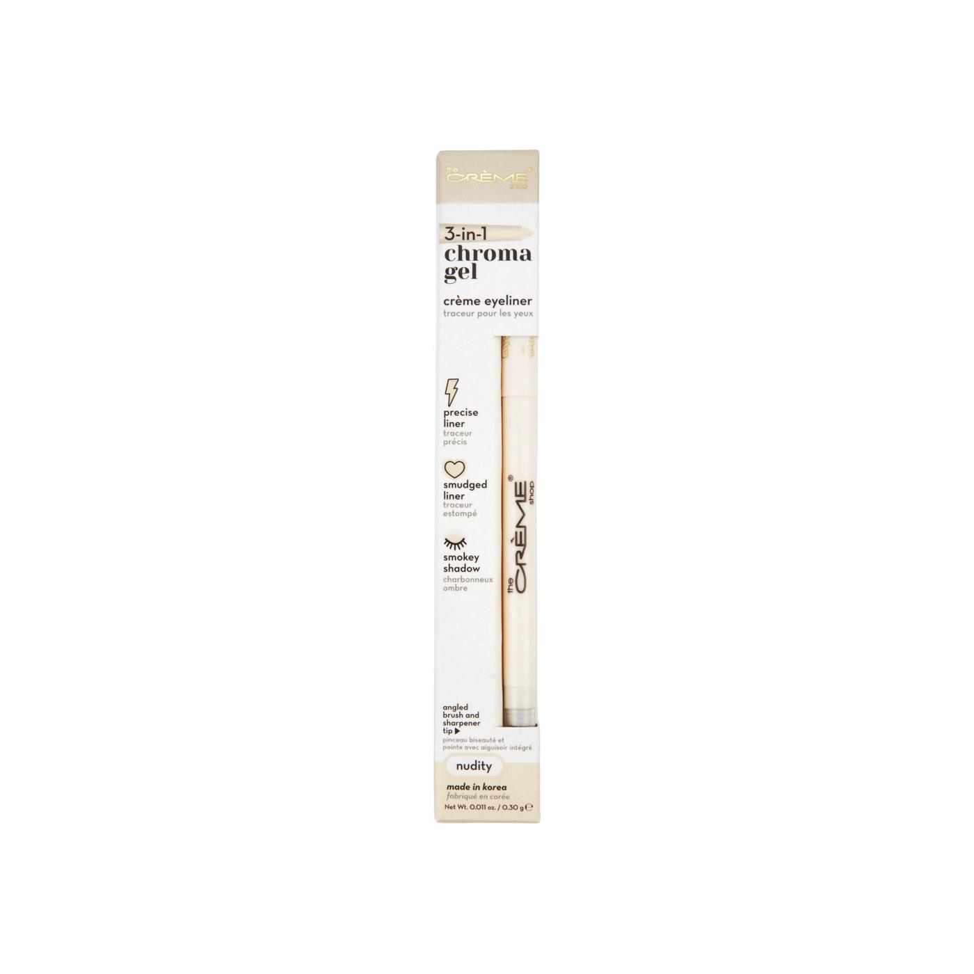 The Crème Shop 3 In 1 Chroma Gel Creme Eyeliner Nudity; image 1 of 3