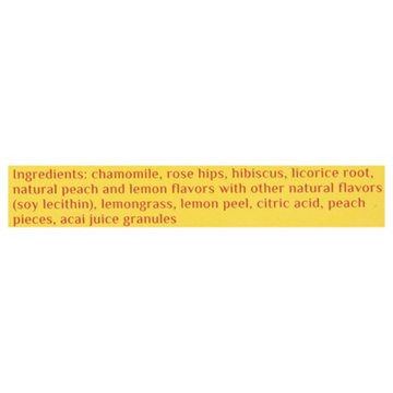 Bigelow Botanicals Cold Water Infusion Peach Lemonade Acai Herbal Tea Bags