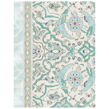 C.R. Gibson Patina Vie Leather Wrapped Clutch Journal - Gray, 6.75" x 8.75"