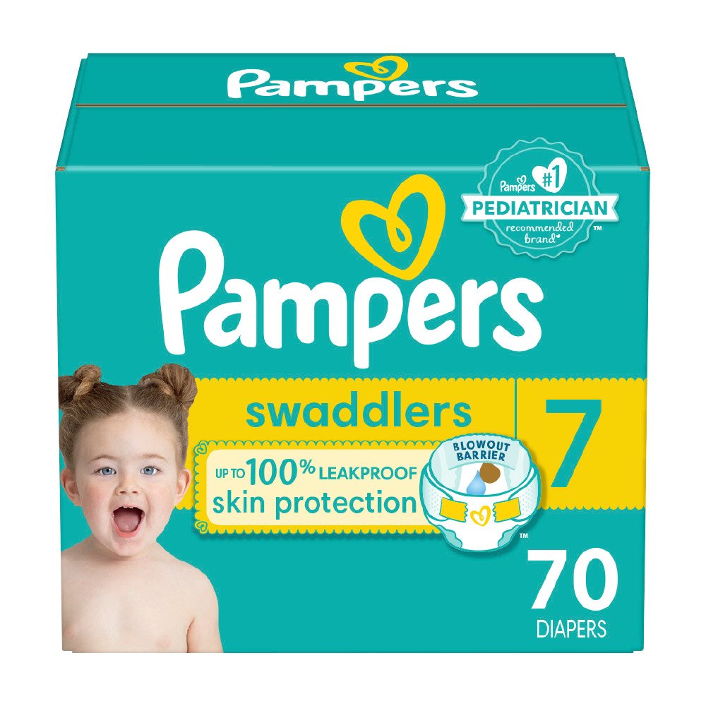 Pampers Swaddlers Diapers, Newborn (Less than 10 Pounds), 174