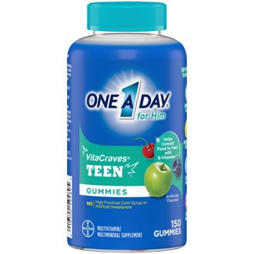 One A Day For Him VitaCraves Teen Gummies, 150 ct