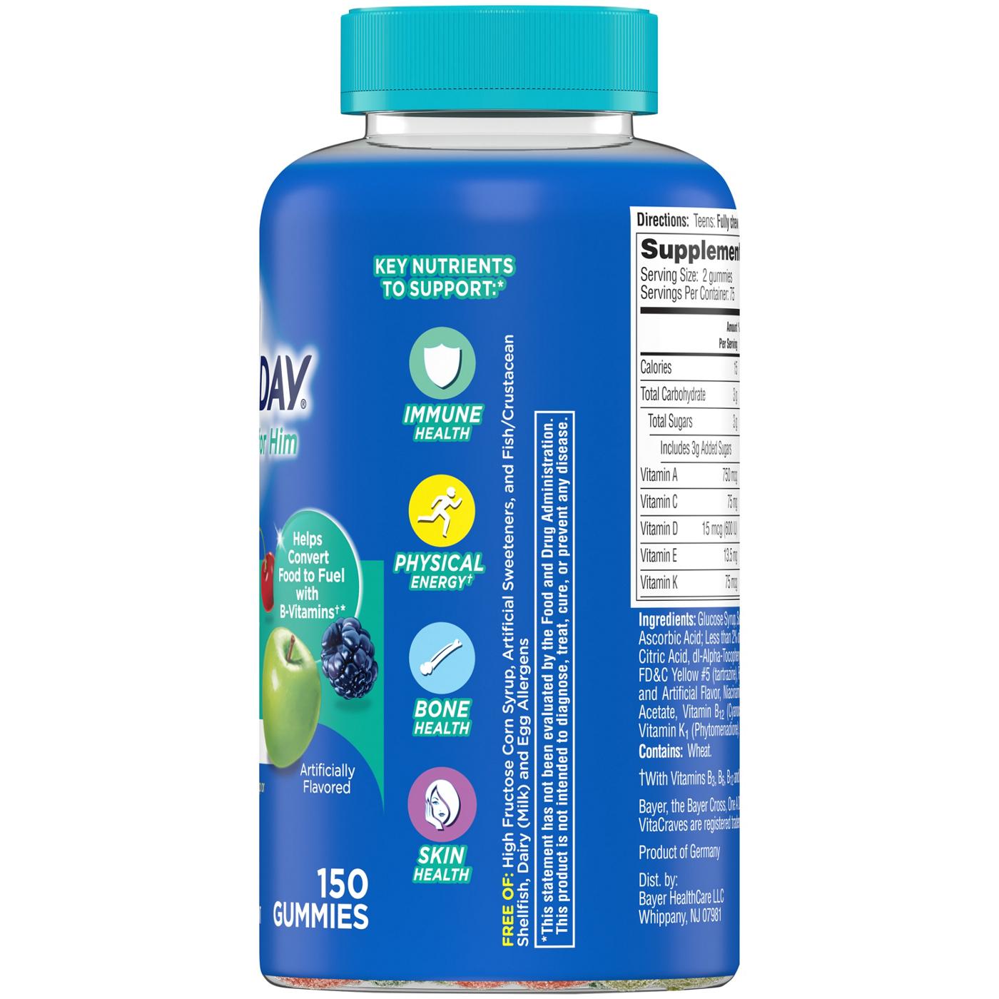 One A Day For Him VitaCraves Teen Gummies; image 6 of 7