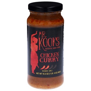 Mr. Kooks Chicken Curry Sauce, 16.5 oz