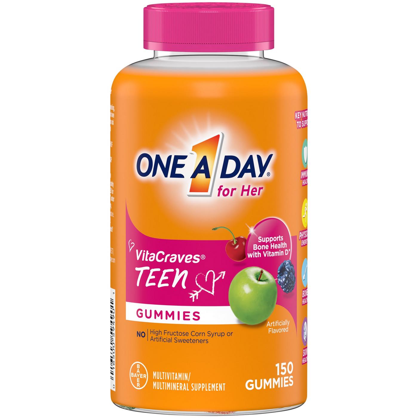 One A Day For Her VitaCraves Teen Gummies; image 1 of 6