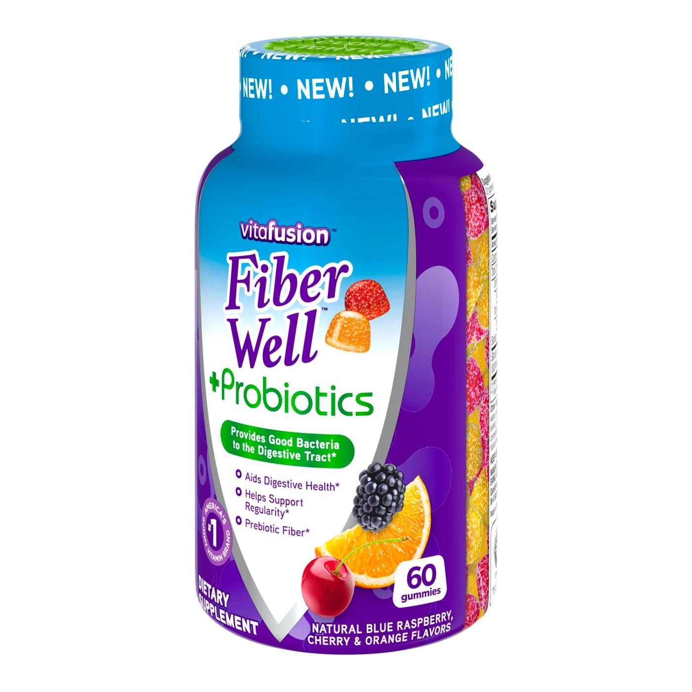 Vitafusion Fiber Well + Probiotics Gummies; image 3 of 6