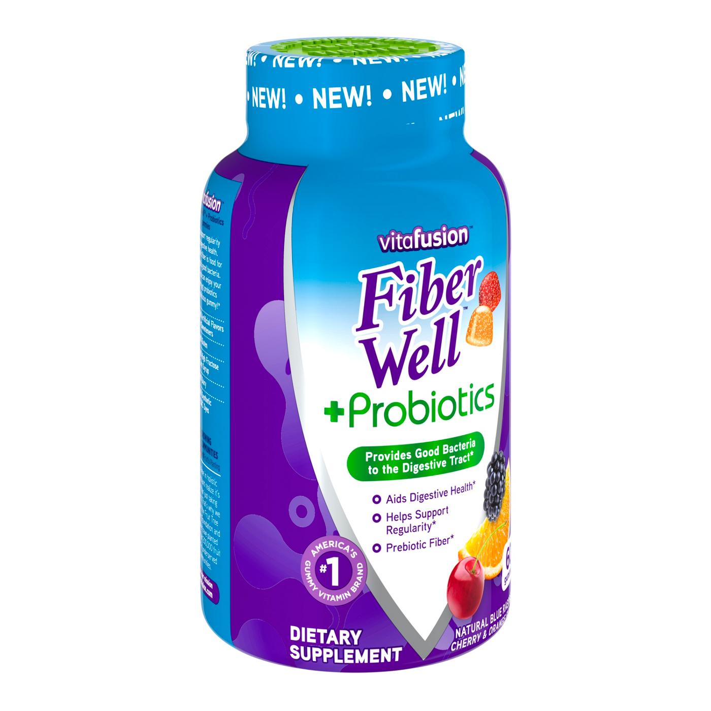 Vitafusion Fiber Well + Probiotics Gummies; image 6 of 6