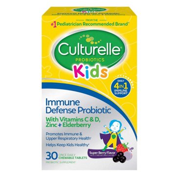 Culturelle Kids Immune Defense Probiotic Mixed Berry Chewable Tablets