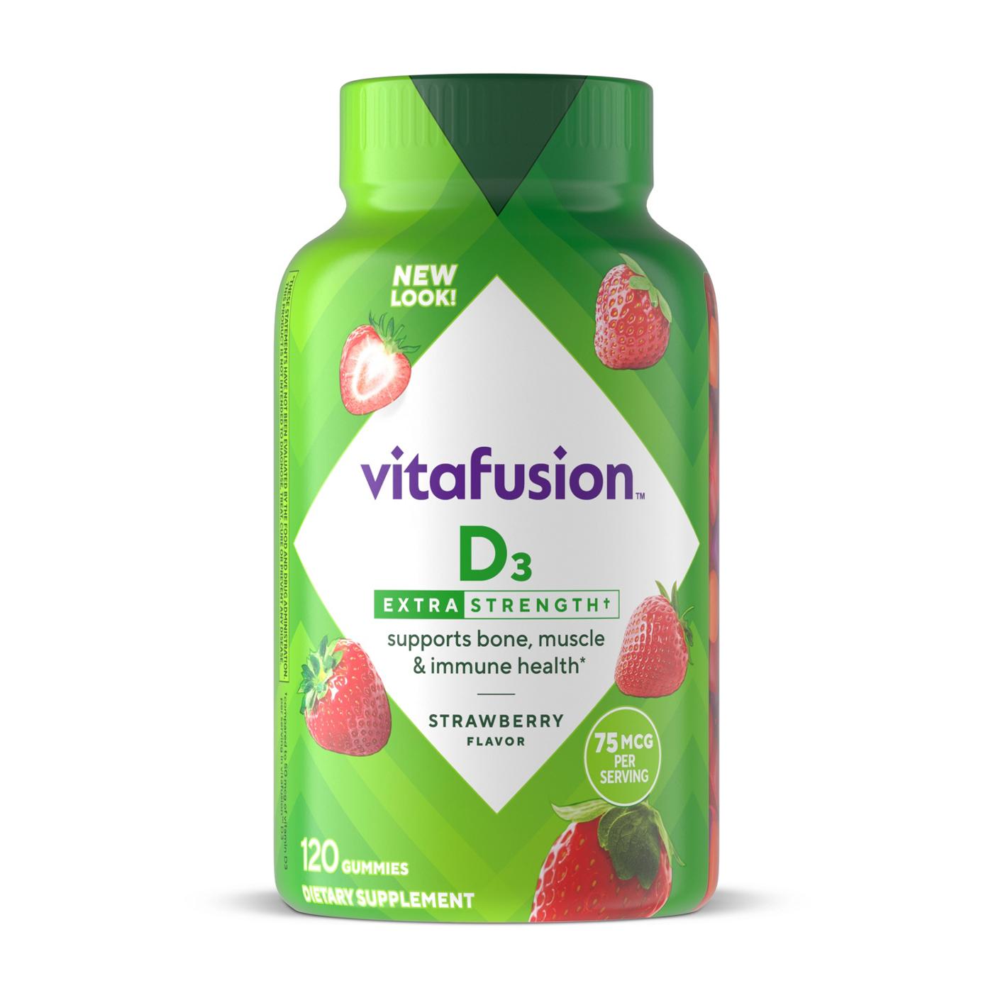 Vitafusion Vitamin D3 Extra Strength Gummies - Strawberry; image 1 of 5