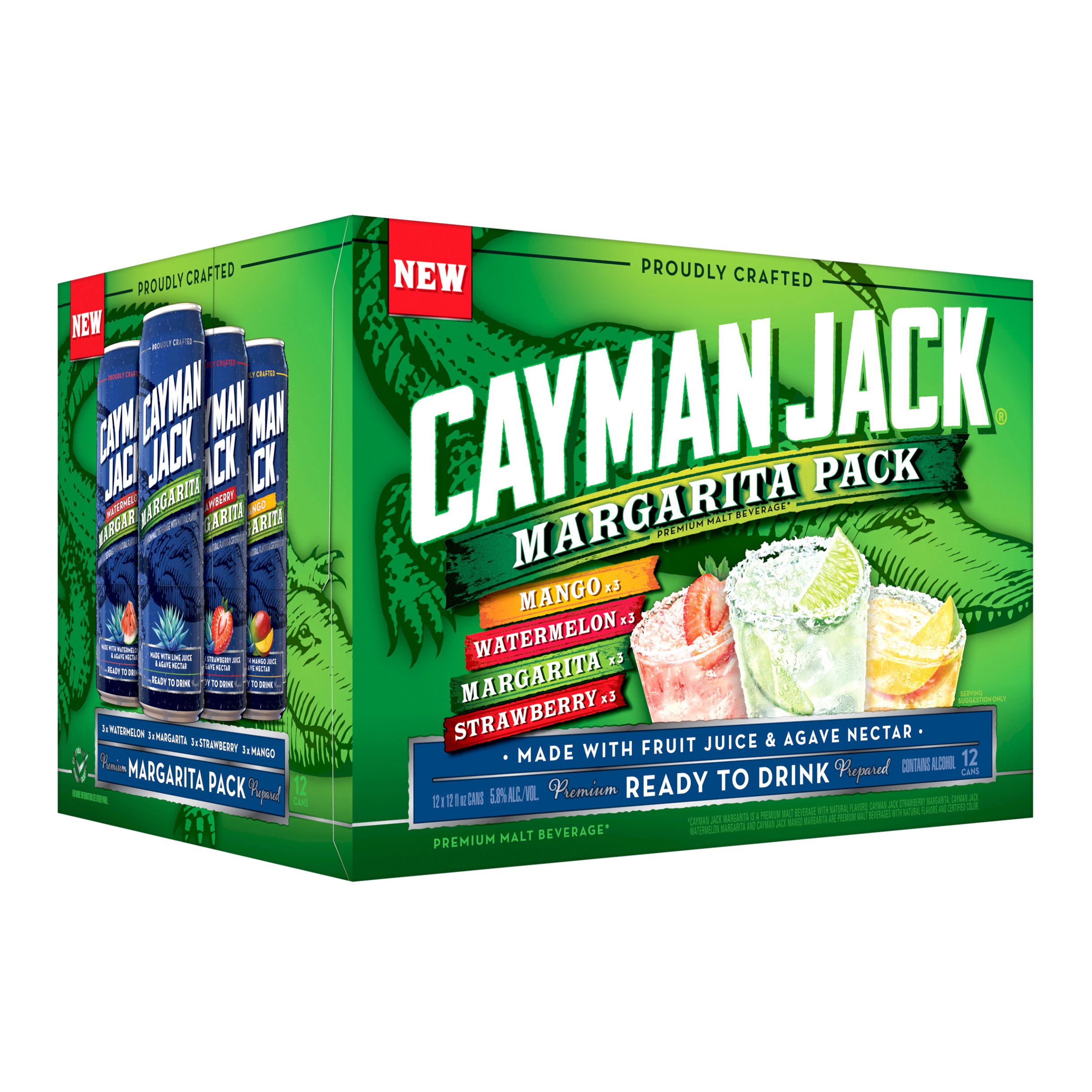 Cayman Jack Margarita Pack Variety 12 Oz Cans Shop Beer Wine At H E B   006376528