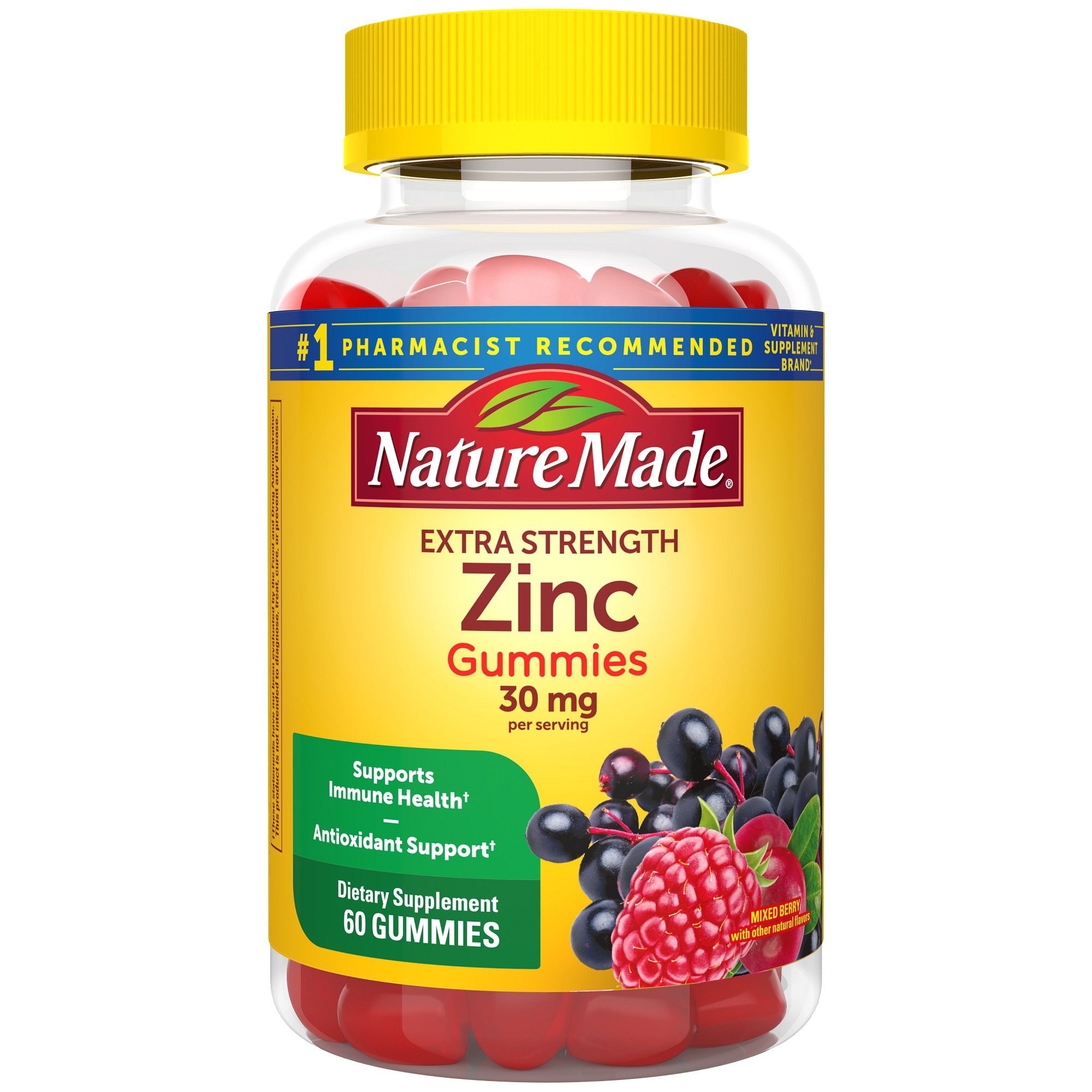Nature Made Extra Strength Zinc Gummies Shop Multivitamins at HEB