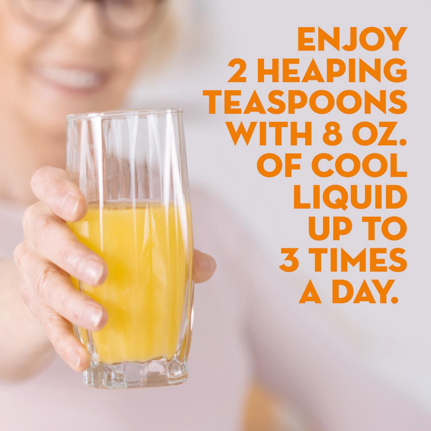 Metamucil 3-in-1 Psyllium Husk Fiber Supplement + Collagen, Plant-Based, Sugar-Free with Stevia, Daily Fiber Powder for Digestive Health, Orange Flavor; image 4 of 7