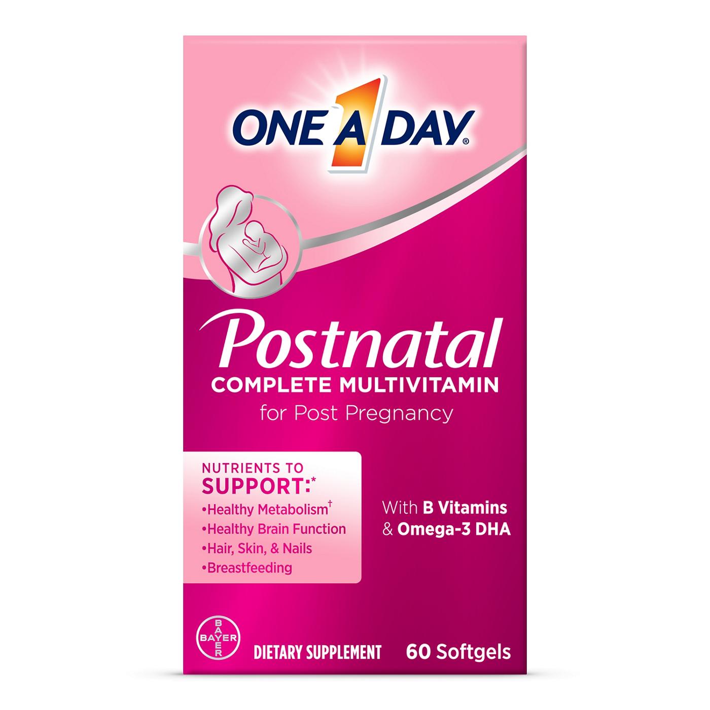 One A Day Postnatal Complete Multivitamin Softgels Shop Multivitamins