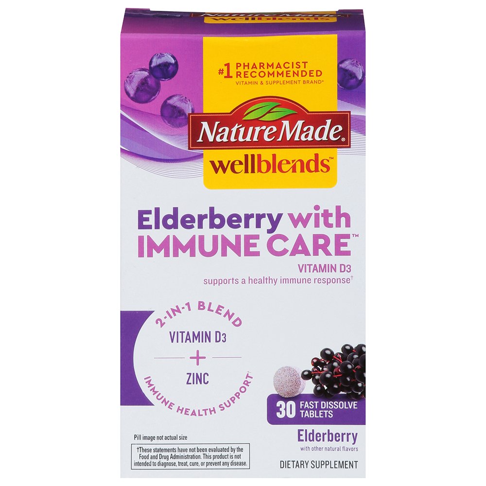 Nature Made Well Blends Elderberry with Immune Care Tablets Shop