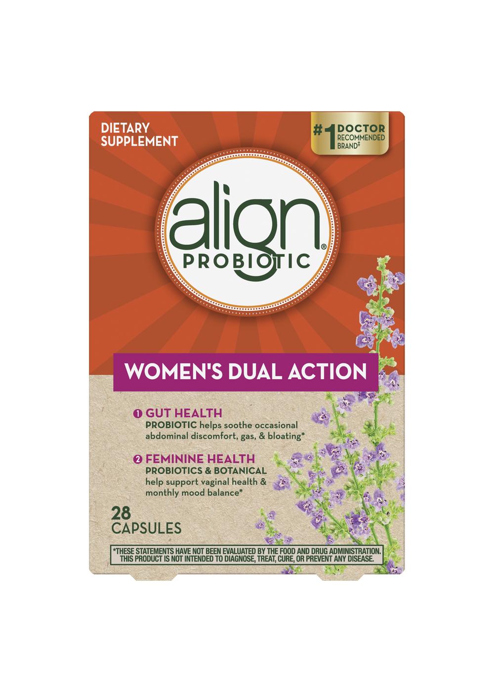 Align Probiotic Women's Dual Action Capsules; image 1 of 10