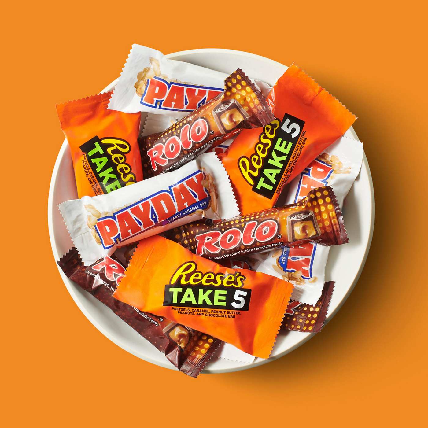 Reese's, Payday, Rolo, & Milk Duds Caramel Lovers Assorted Snack Size Candy - Party Pack; image 4 of 7