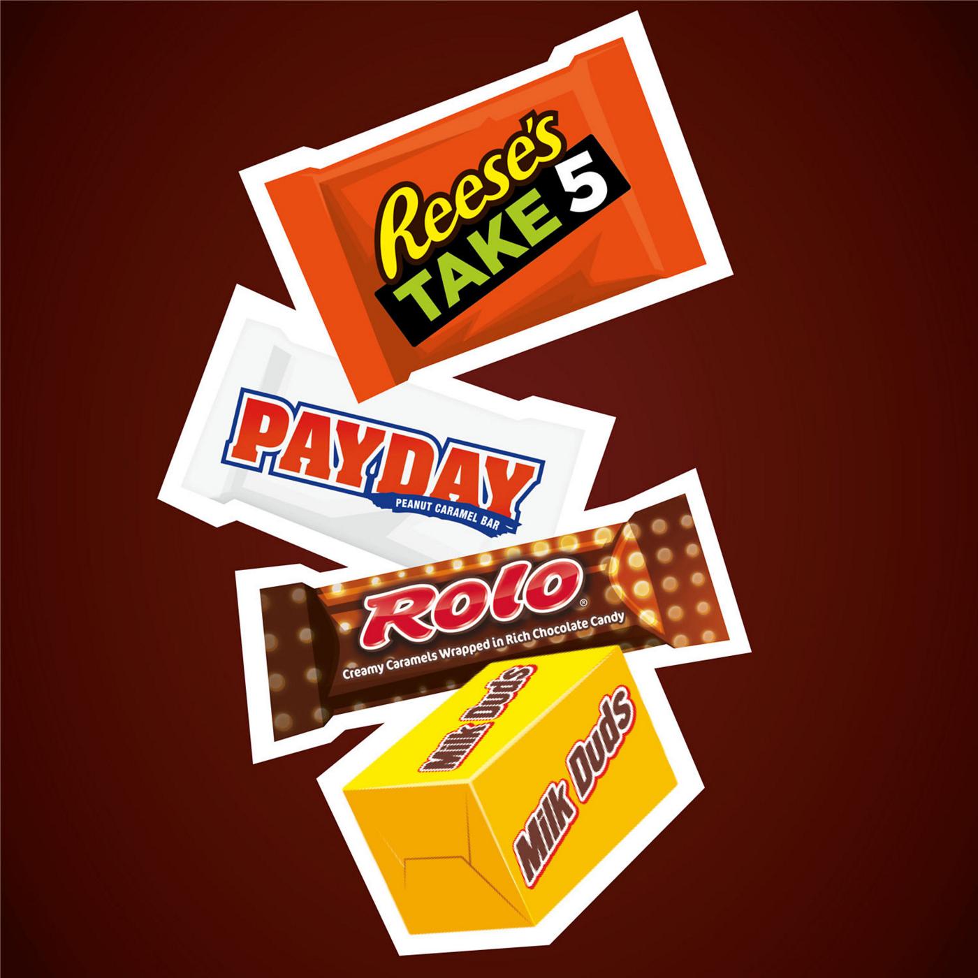 Reese's, Payday, Rolo, & Milk Duds Caramel Lovers Assorted Snack Size Candy - Party Pack; image 5 of 7