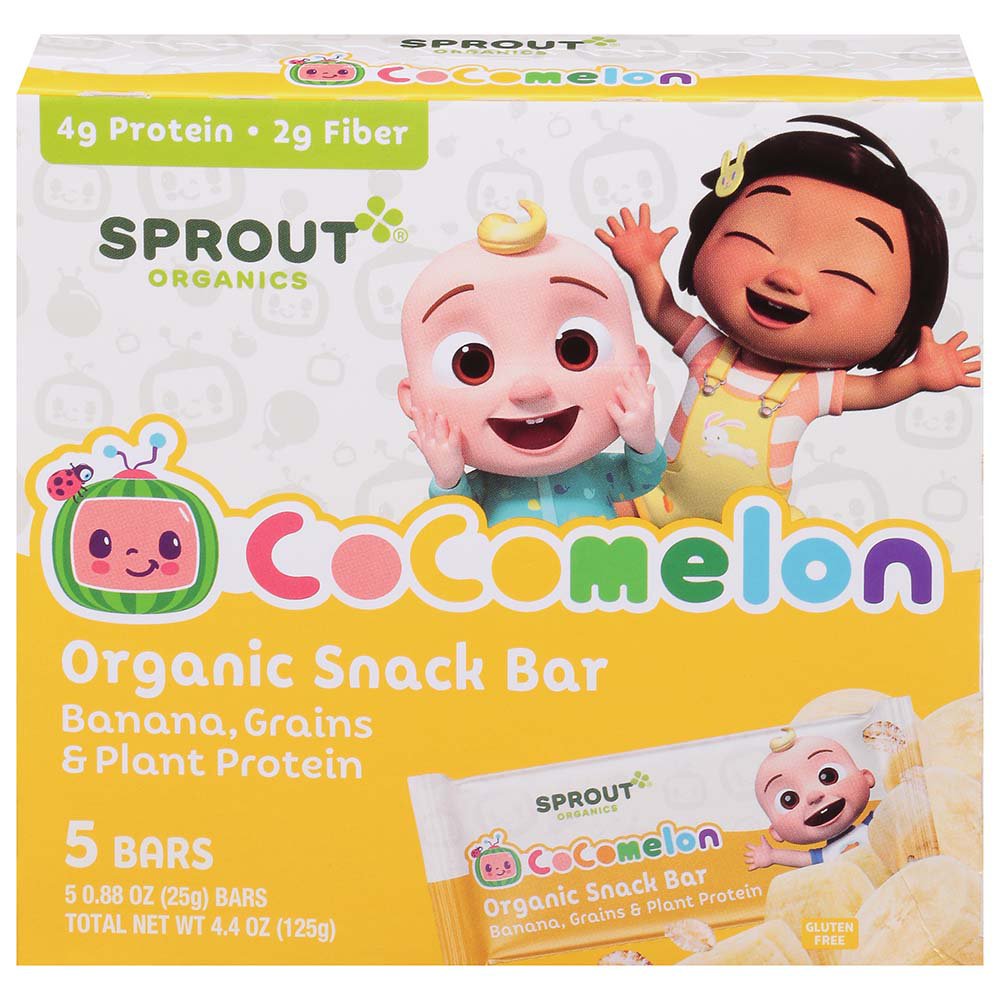 Sprout Organics Snack Bars Banana, Grains & Plant Proteins
