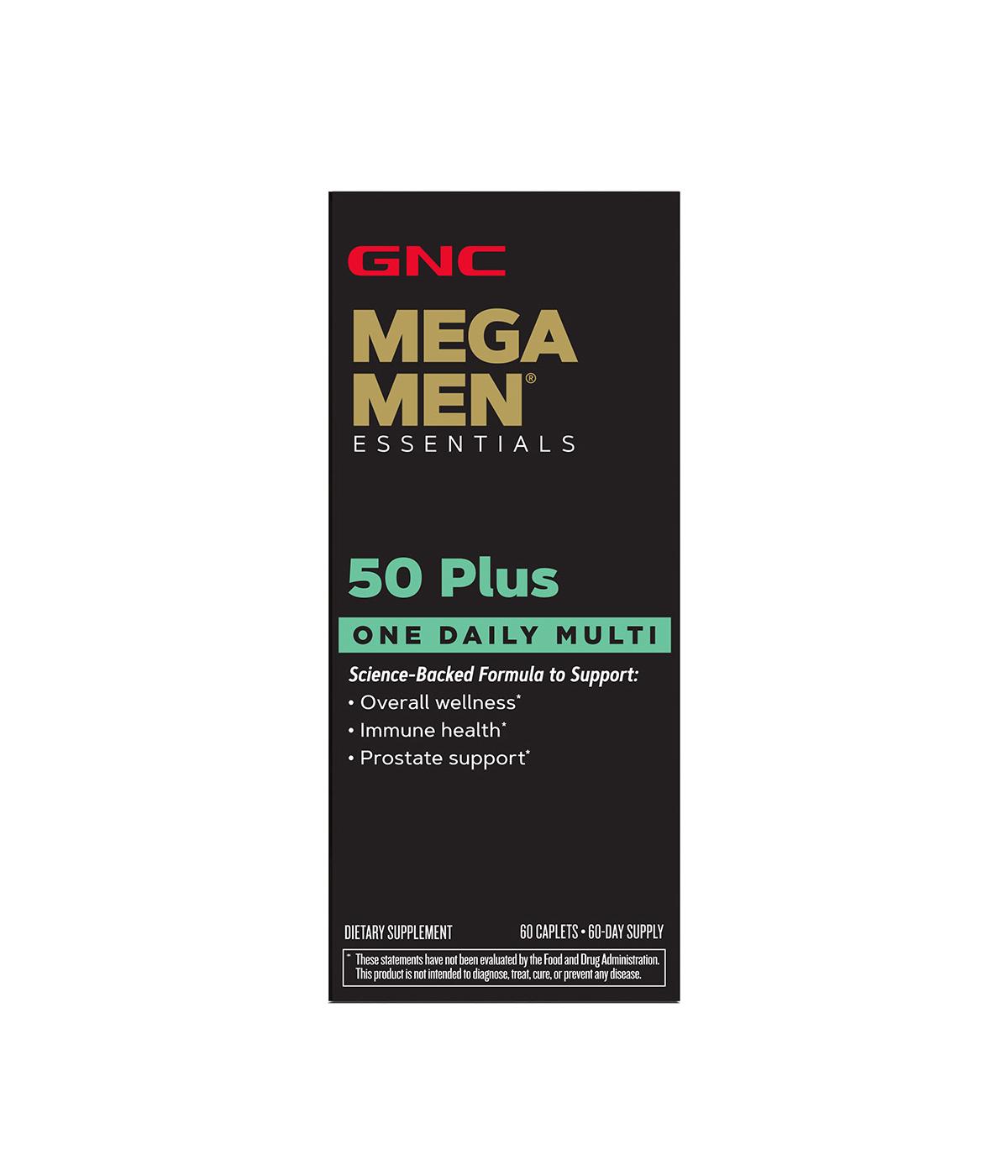 GNC Mega Men 50 Plus One Daily Multivitamin Caplets; image 1 of 4