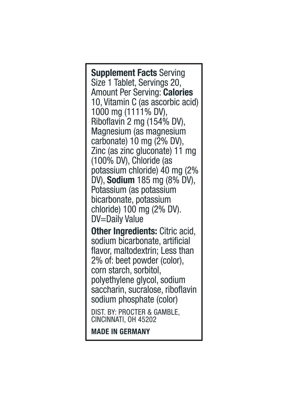 Voost Vitamin C Blood Orange Effervescent Tablets; image 3 of 4