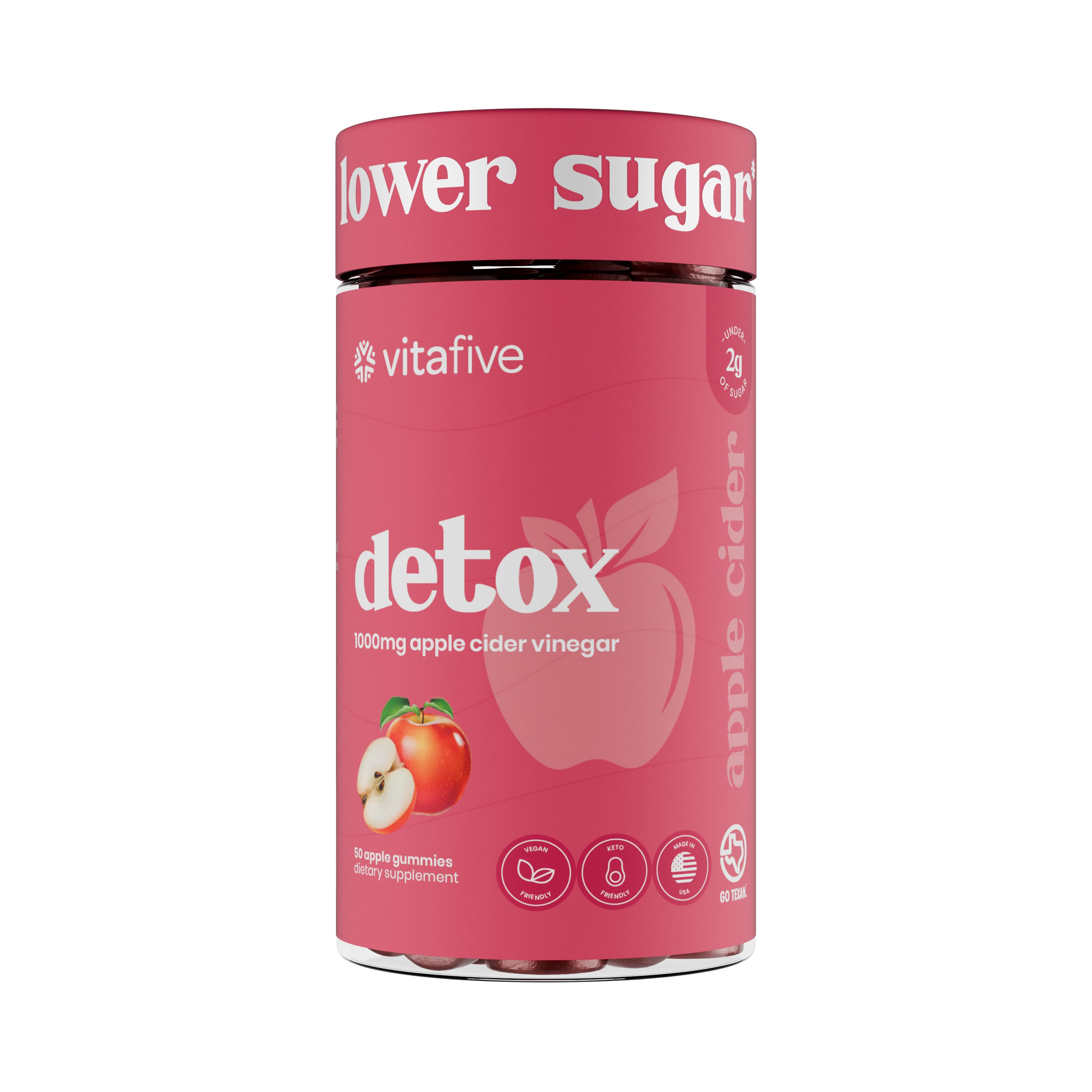 Vitafive Low Sugar Apple Cider Vinegar Gummies Shop Herbs