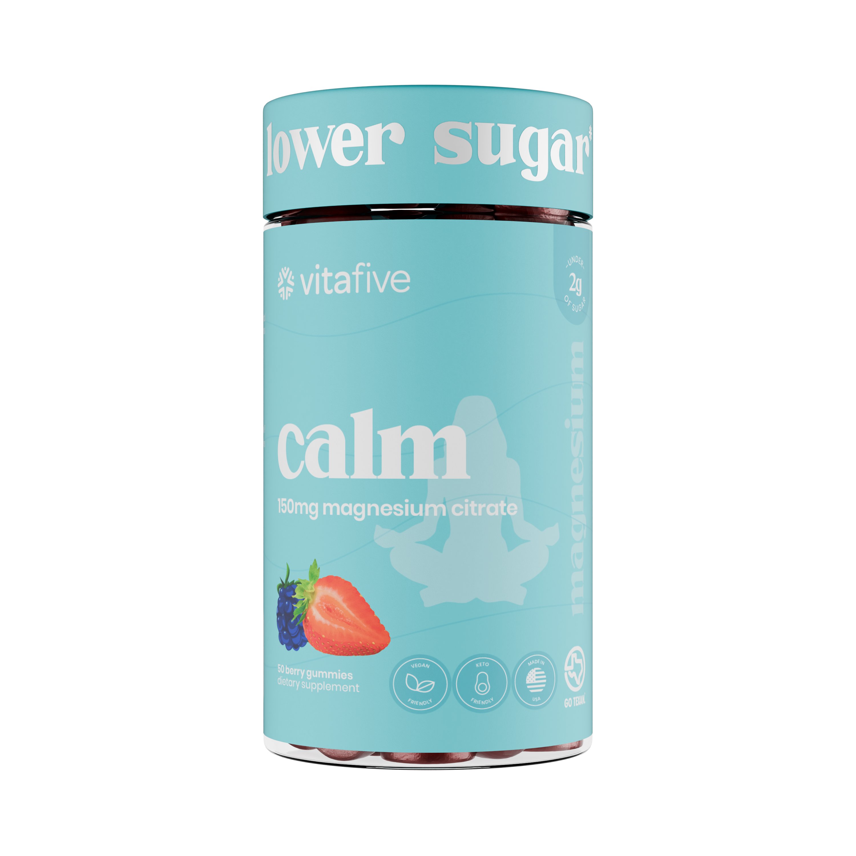 Vitafive Low Sugar Calm Magnesium Gummies Shop Minerals at HEB