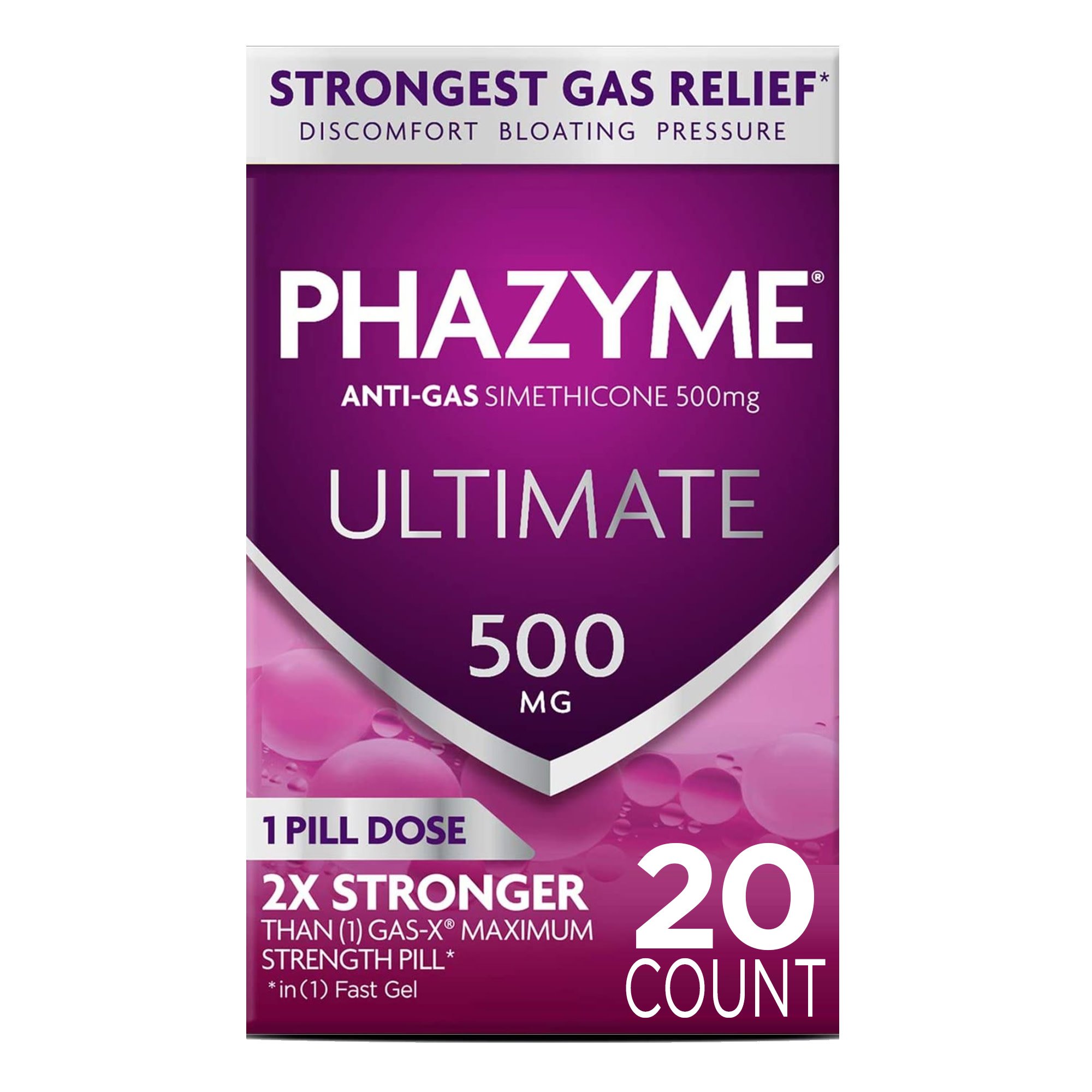 Phazyme Ultimate Gas & Bloating Relief, 20 ct