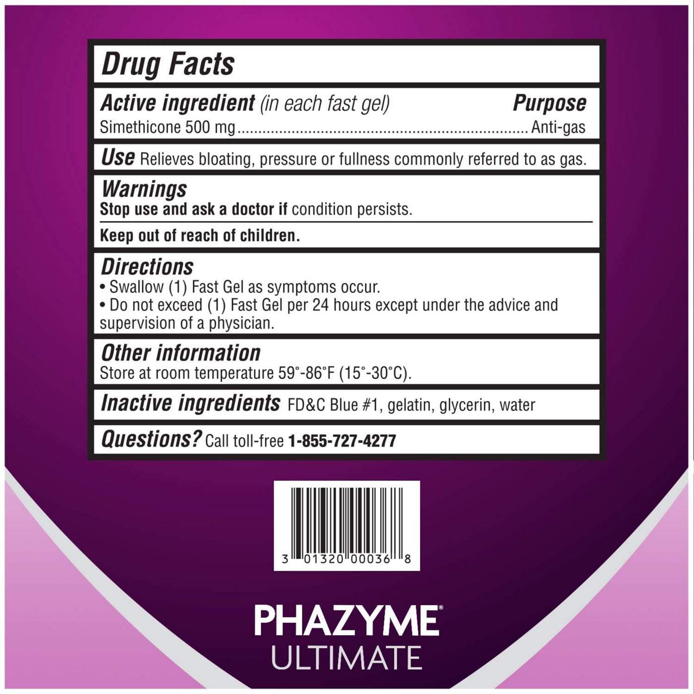 Phazyme Ultimate Gas & Bloating Relief; image 2 of 5