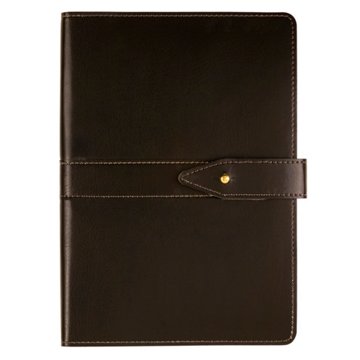 Eccolo Legend Journal with Flap Closure - Black, 6" x 8"