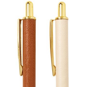 C.R. Gibson Leatherette Wrapped Pen Set, 2 pk