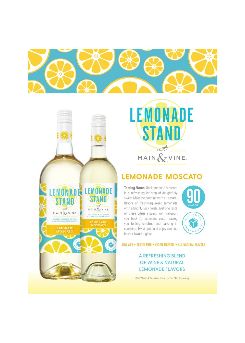 Lemonade Stand Lemonade Moscato Still White Wine Shop Wine at HEB