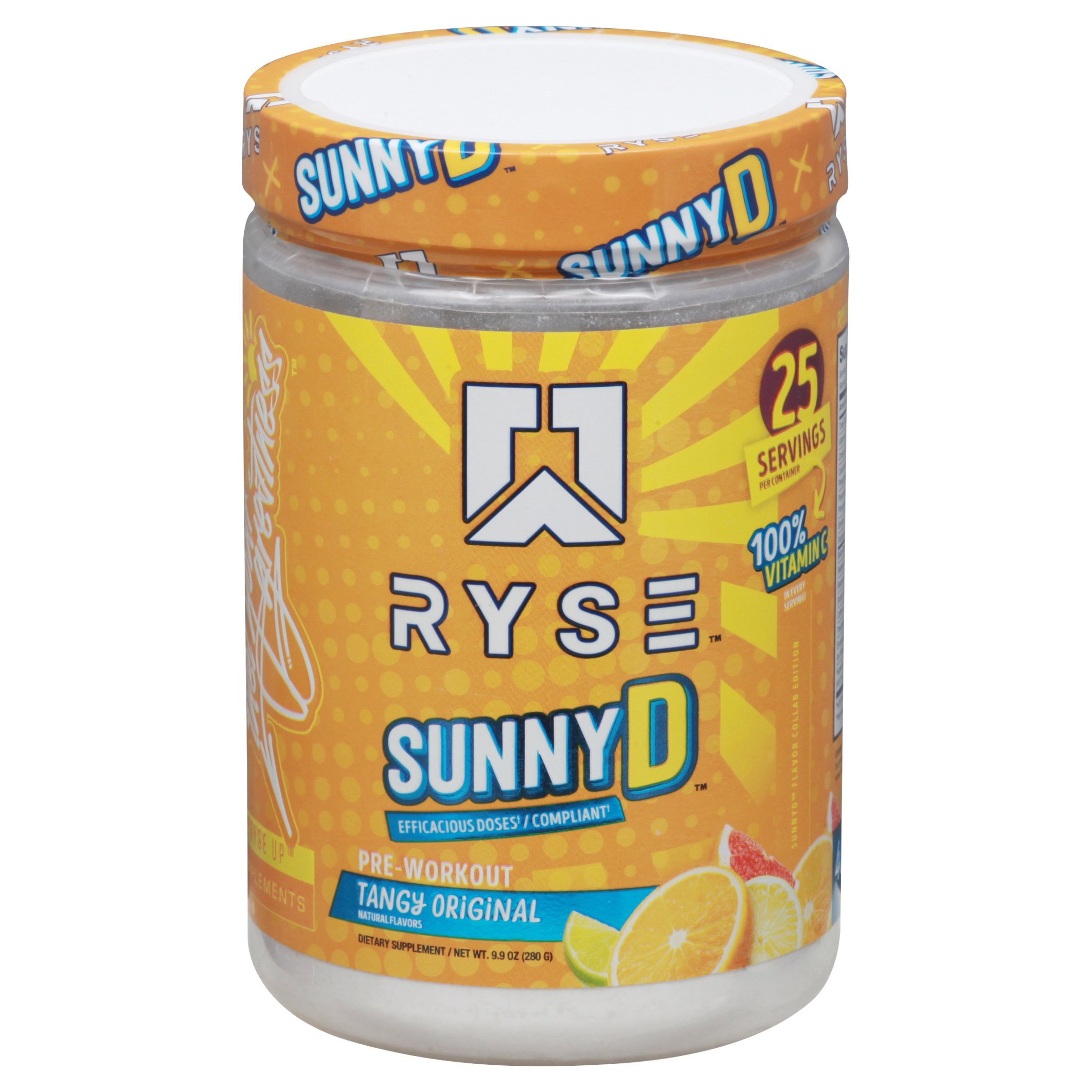 Ryse Sunny D PreWorkout Tangy Original Shop Diet & Fitness at HEB