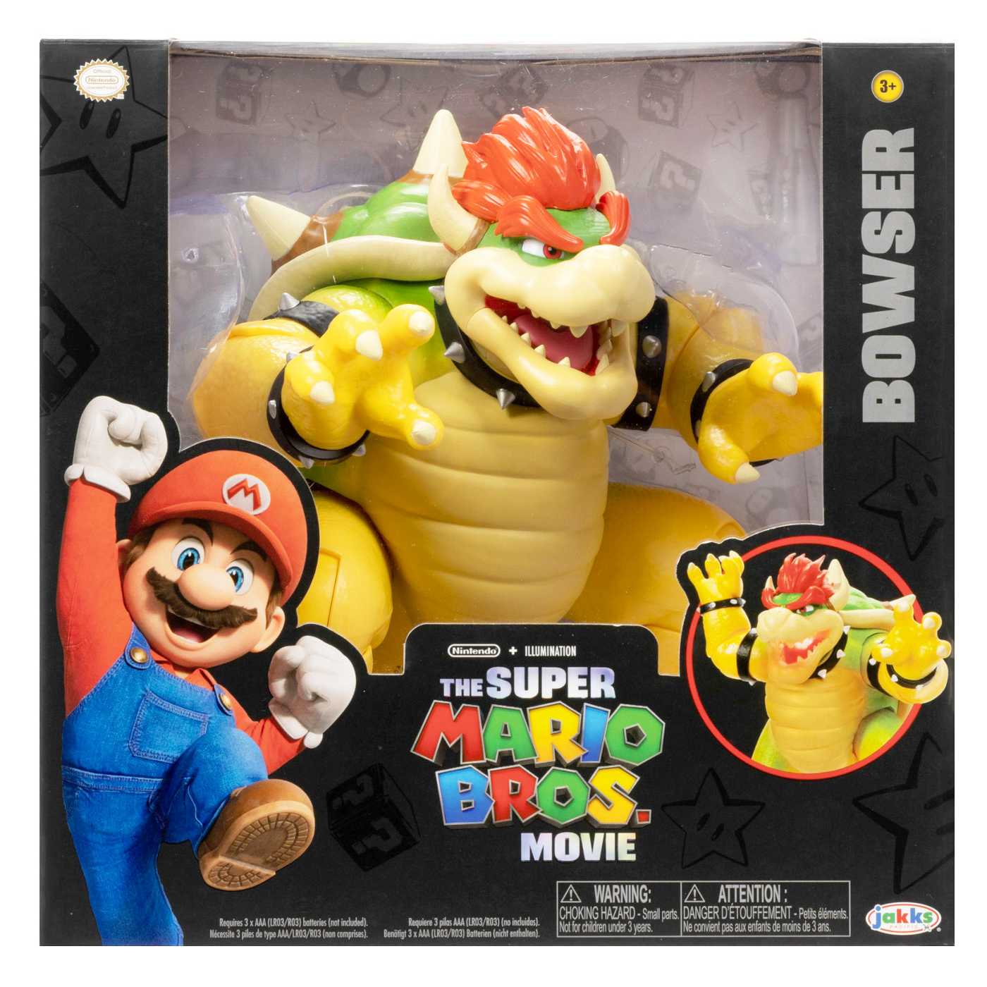 Jakks The Super Mario Movie Bowser Action Figure; image 1 of 2