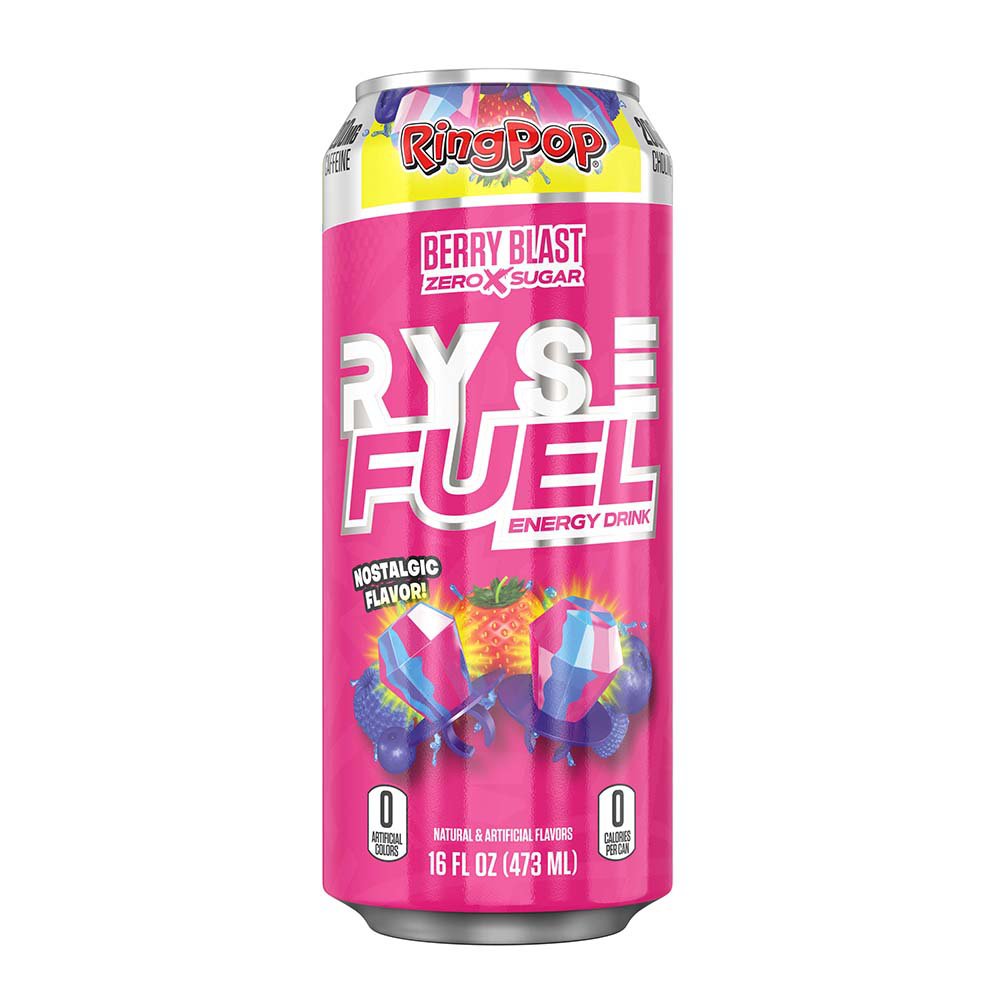 Ryse Fuel Zero Sugar Energy Drink - Ring Pop Berry Blast - Shop Sports ...