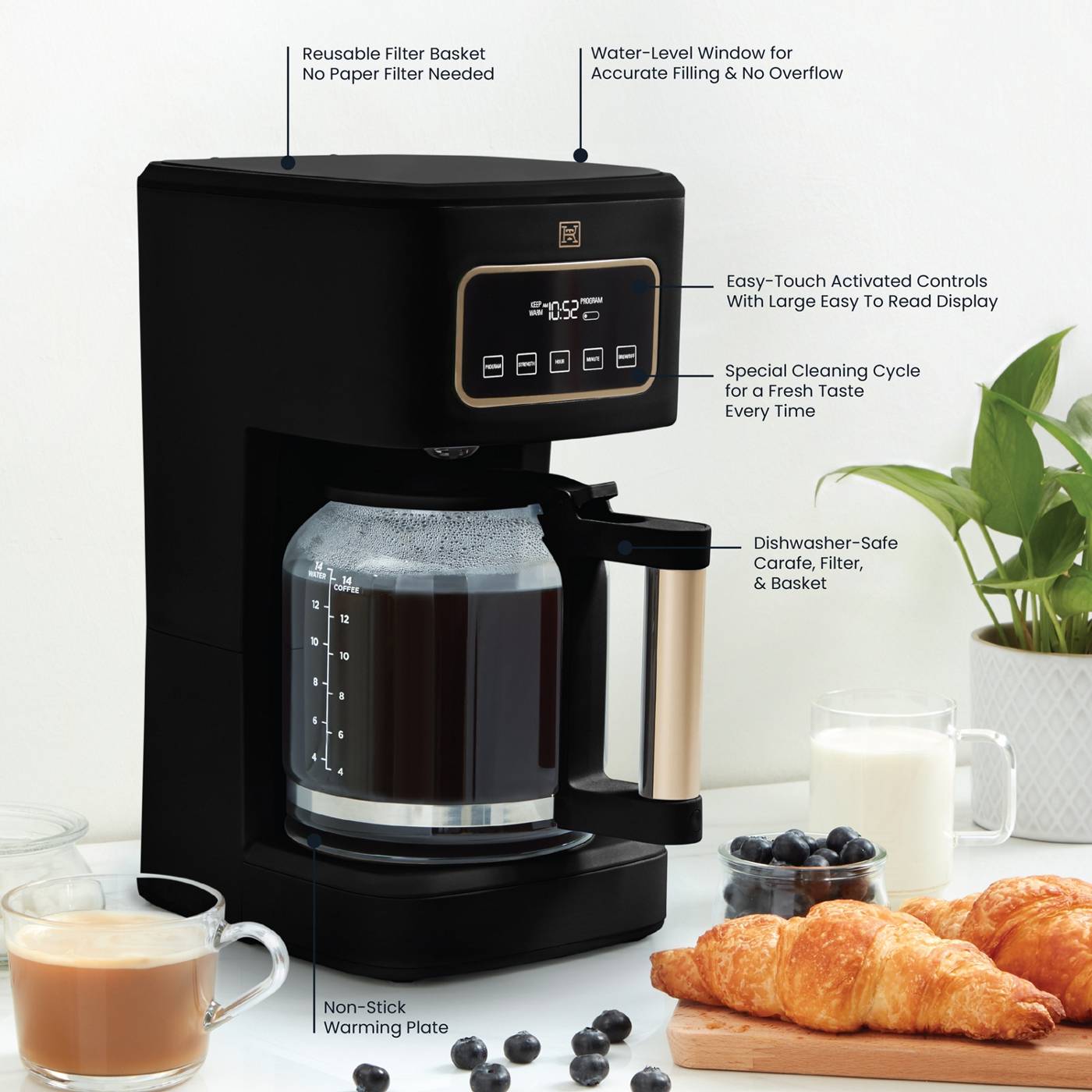 Kitchen & Table by HEB Coffee Maker Classic Black Shop Coffee