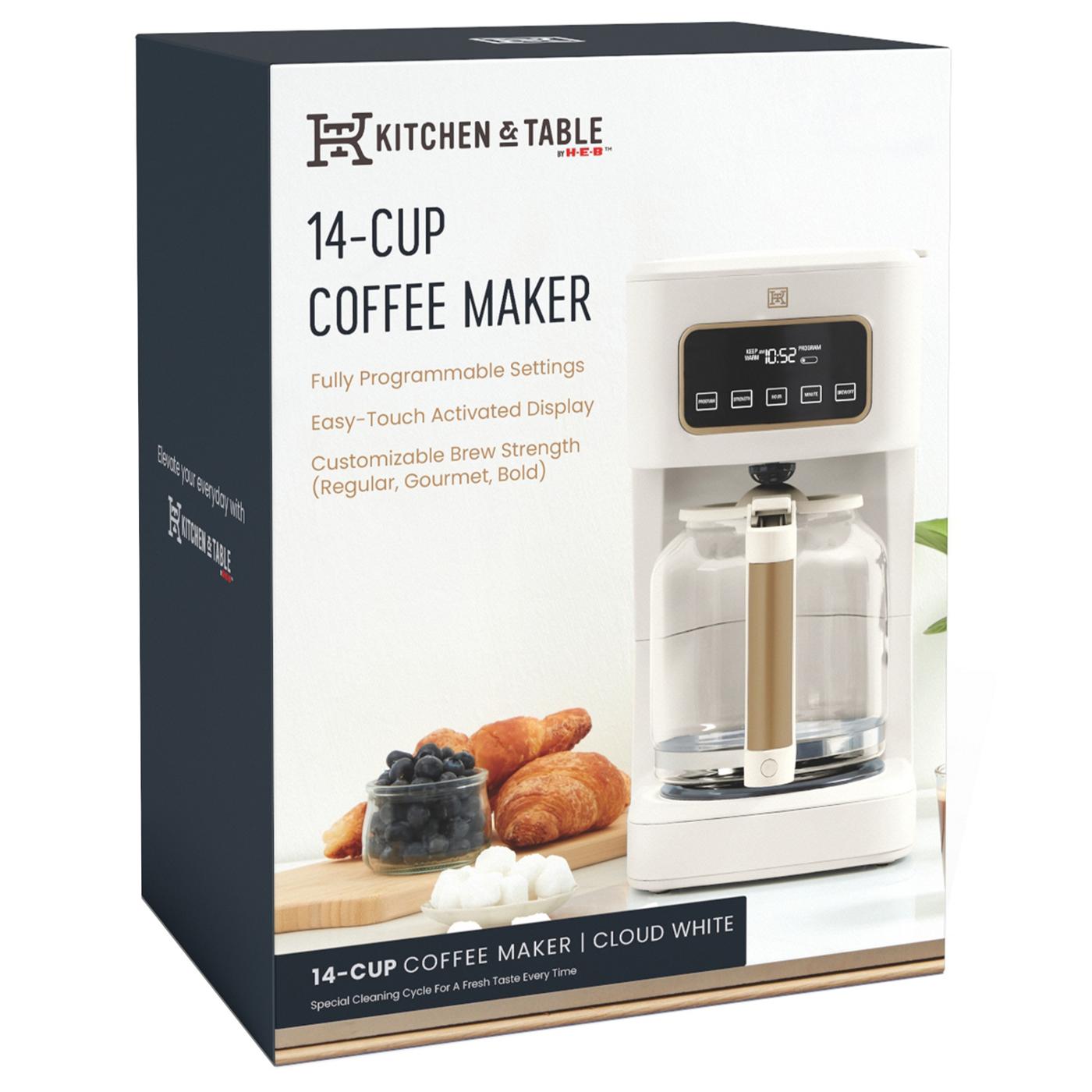 Kitchen & Table by H-E-B Coffee Maker - Cloud White; image 9 of 10