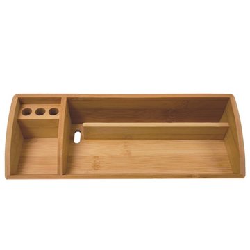 Merangue Bamboo Collection Tiered Desktop Holder, 10-3/4"
