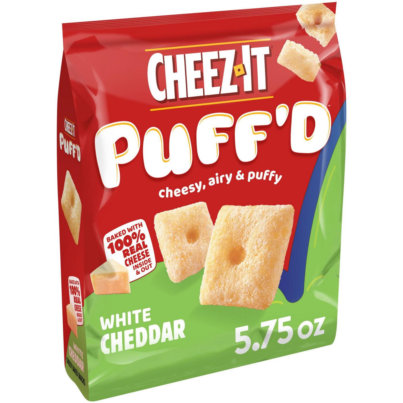 Cheez-It Puff'd White Cheddar Cheesy Baked Snacks; image 3 of 4