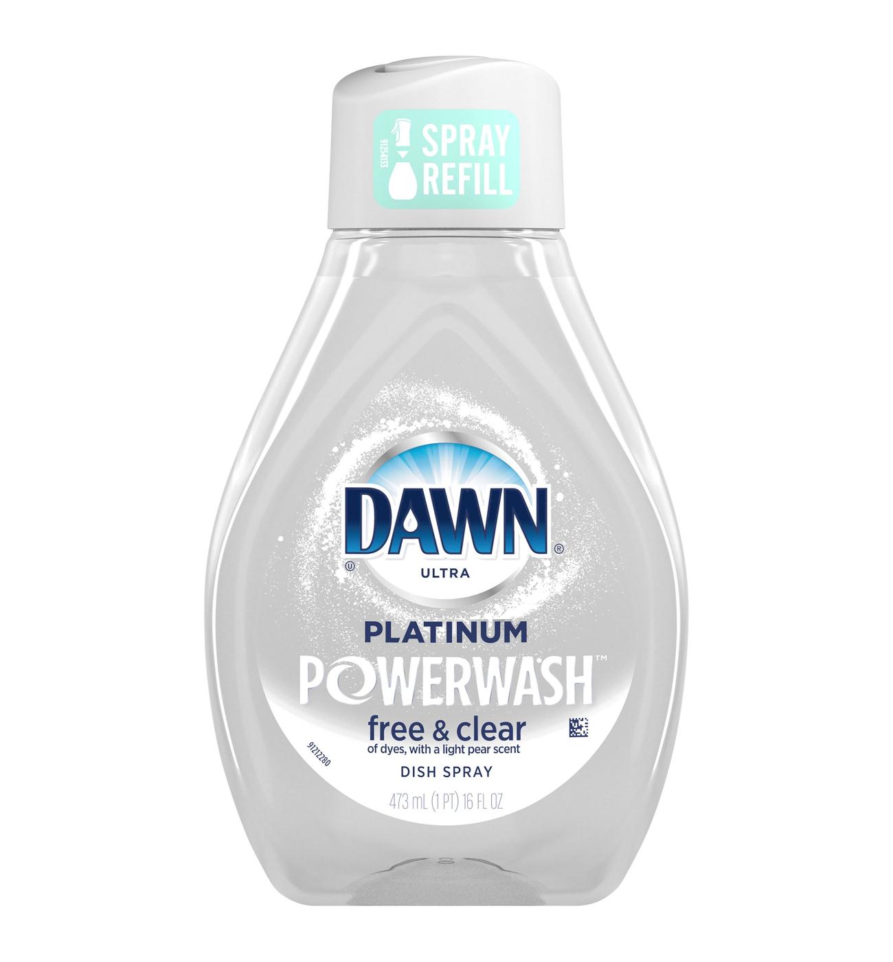 Dawn Platinum Powerwash Free & Clear Dish Spray Refill; image 1 of 3
