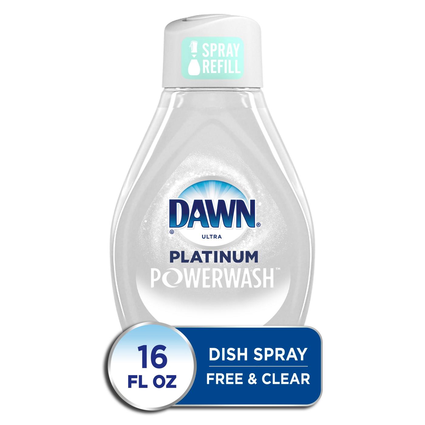 Dawn Platinum Powerwash Free & Clear Dish Spray Refill; image 3 of 3