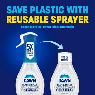 Dawn Platinum Powerwash Free & Clear Dish Spray Refill