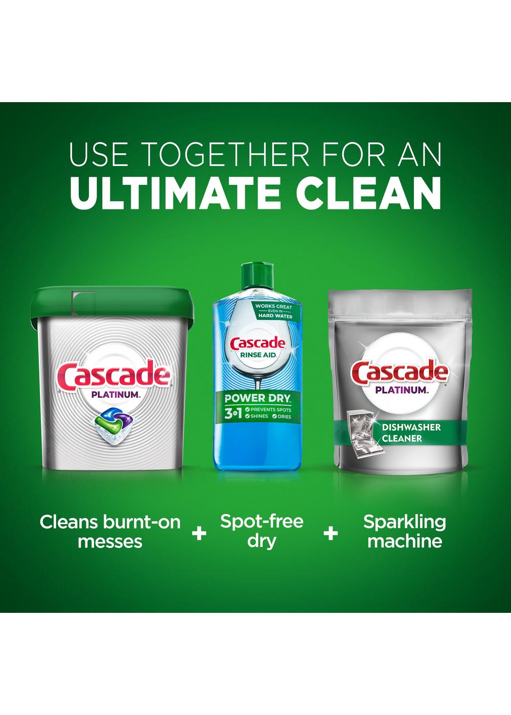 Cascade Dishwasher Cleaner Pouches; image 4 of 10