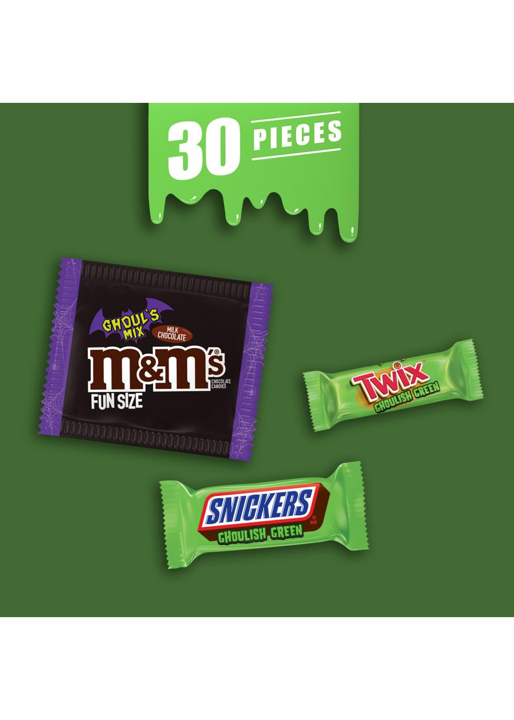 M&M's, Snickers & Twix Ghoulish Green Fun Size Halloween Candy; image 5 of 7