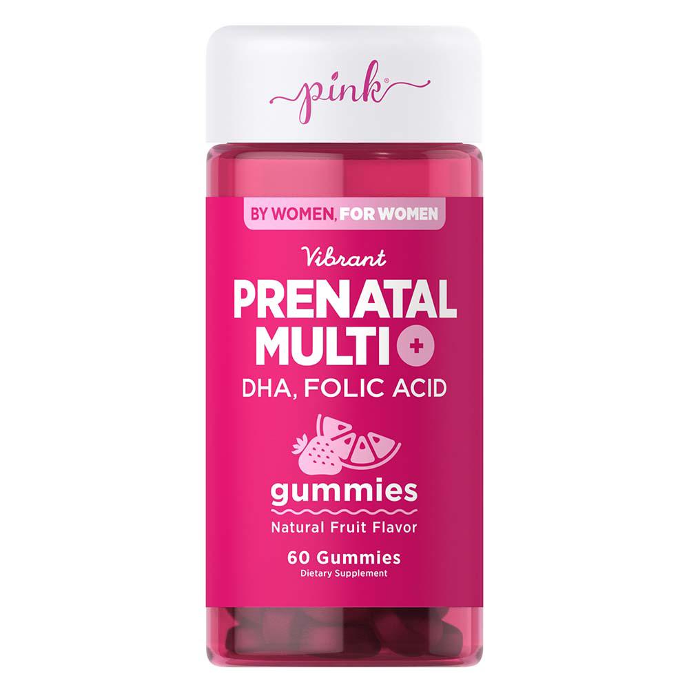 Pink Vibrant Prenatal Multi+ Gummies