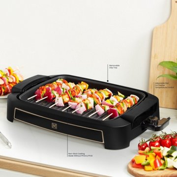 Kitchen & Table by H-E-B Smokeless Grill - Classic Black, 12" x 16"