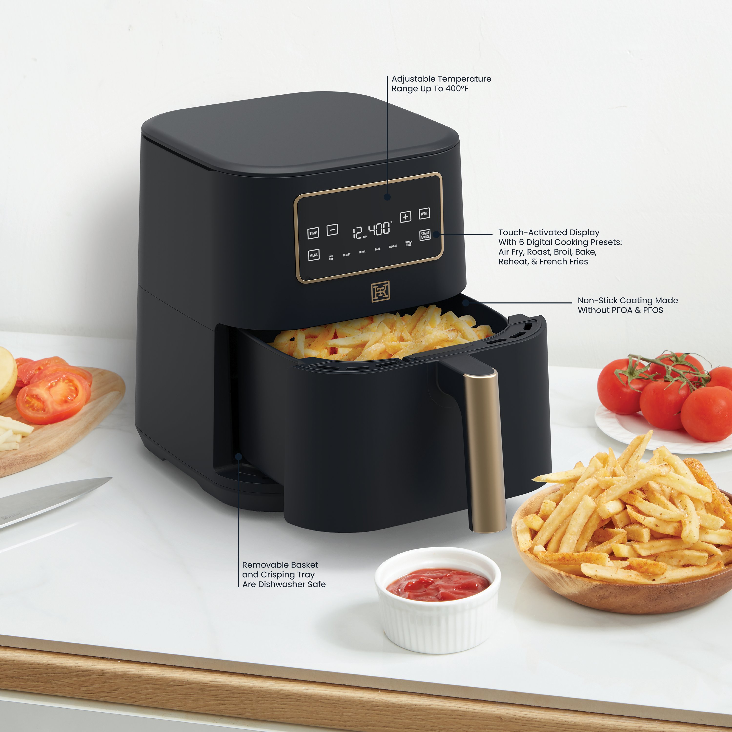 GoWise USA Red Digital Air Fryer - Shop Cookers & Roasters at H-E-B
