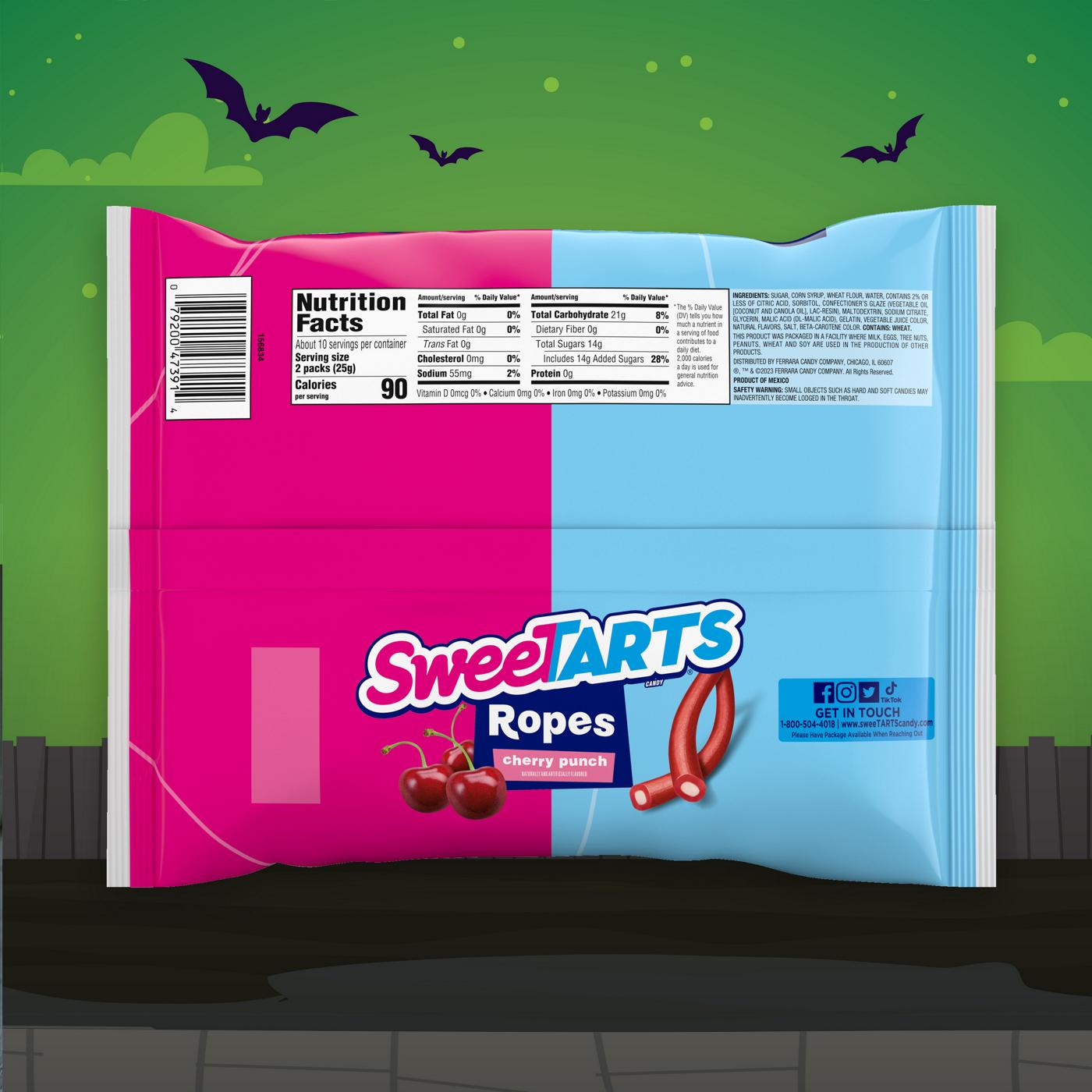 SweeTARTS Cherry Punch Ropes Halloween Candy; image 4 of 4